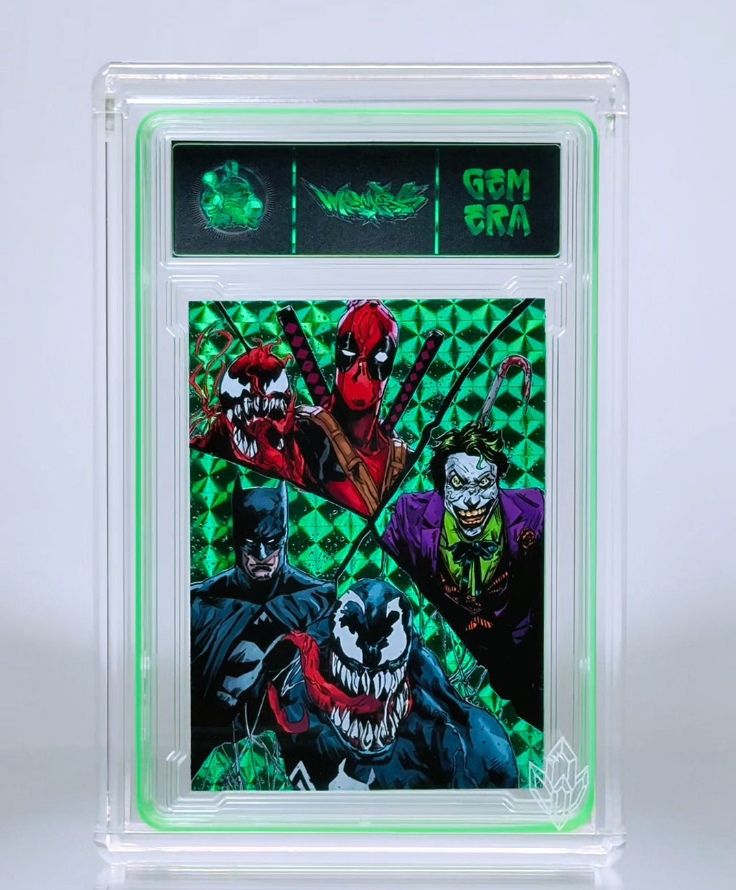 "FRACTURED JOKER” - 9" MEGA BOMBER COLLAB W/GEM ERA COLLECTIBLE CARD
