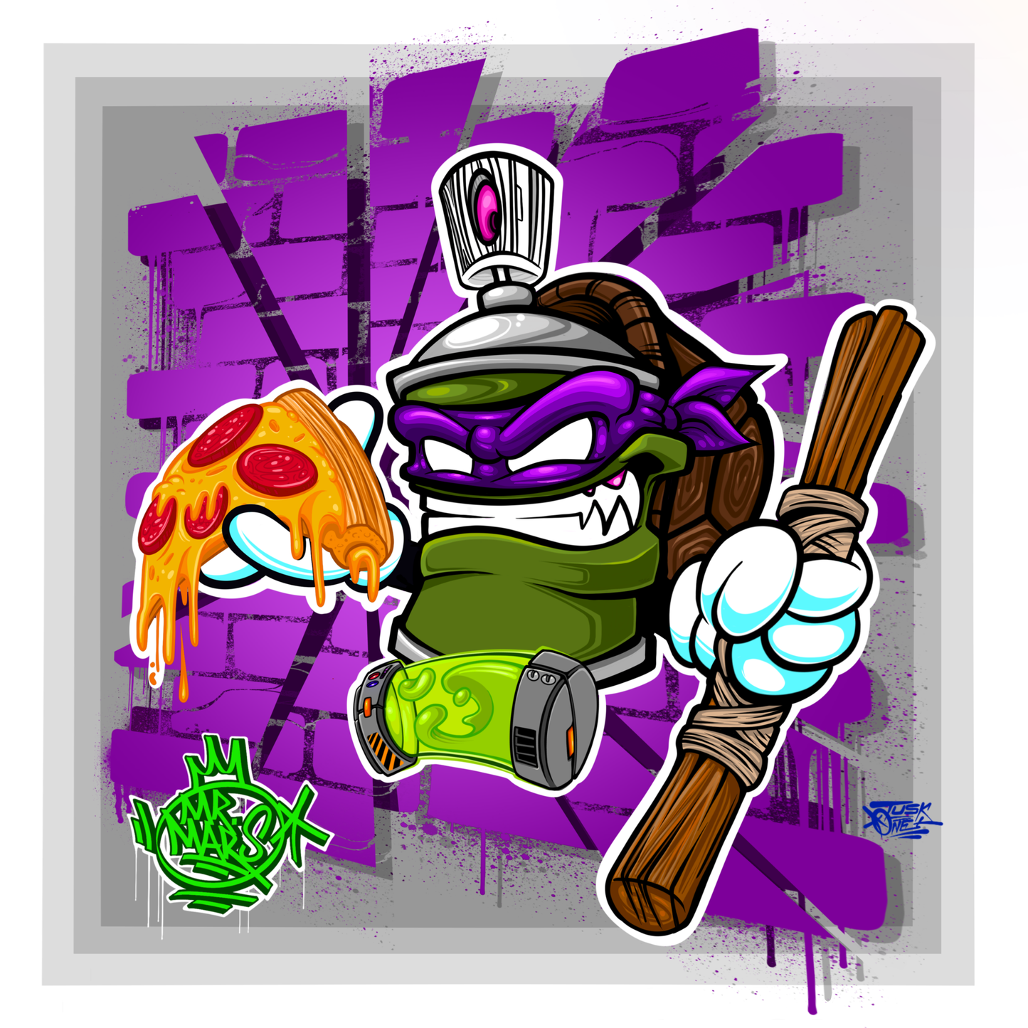 "DONNIE" 9" x 9" PRINT