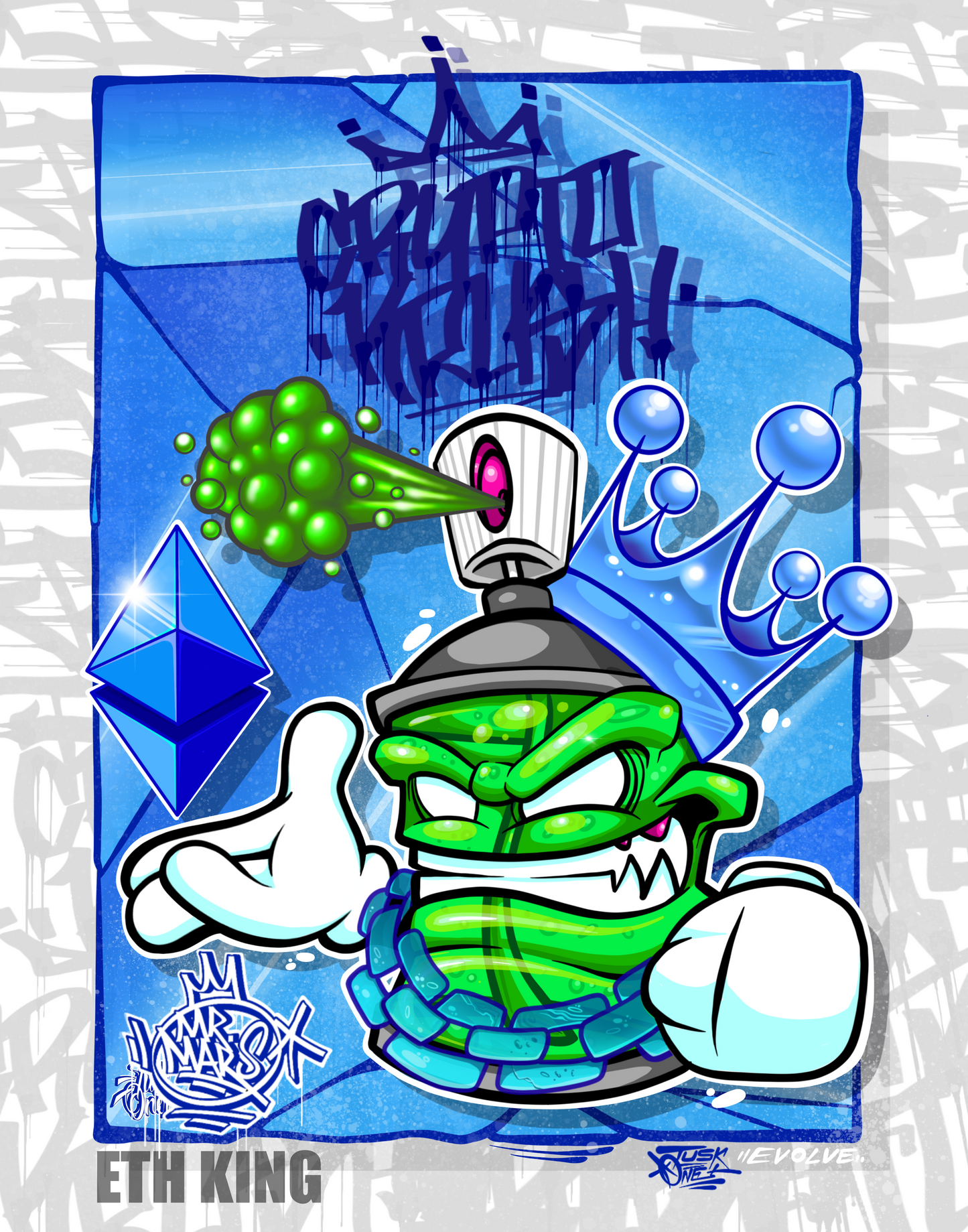 "ETH KING" 11" x 14" PRINT