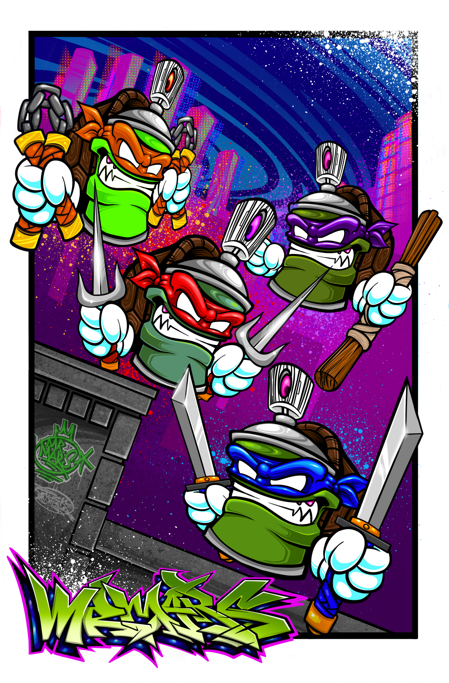 "KOWABUNGA" 11"x 17" PRINT