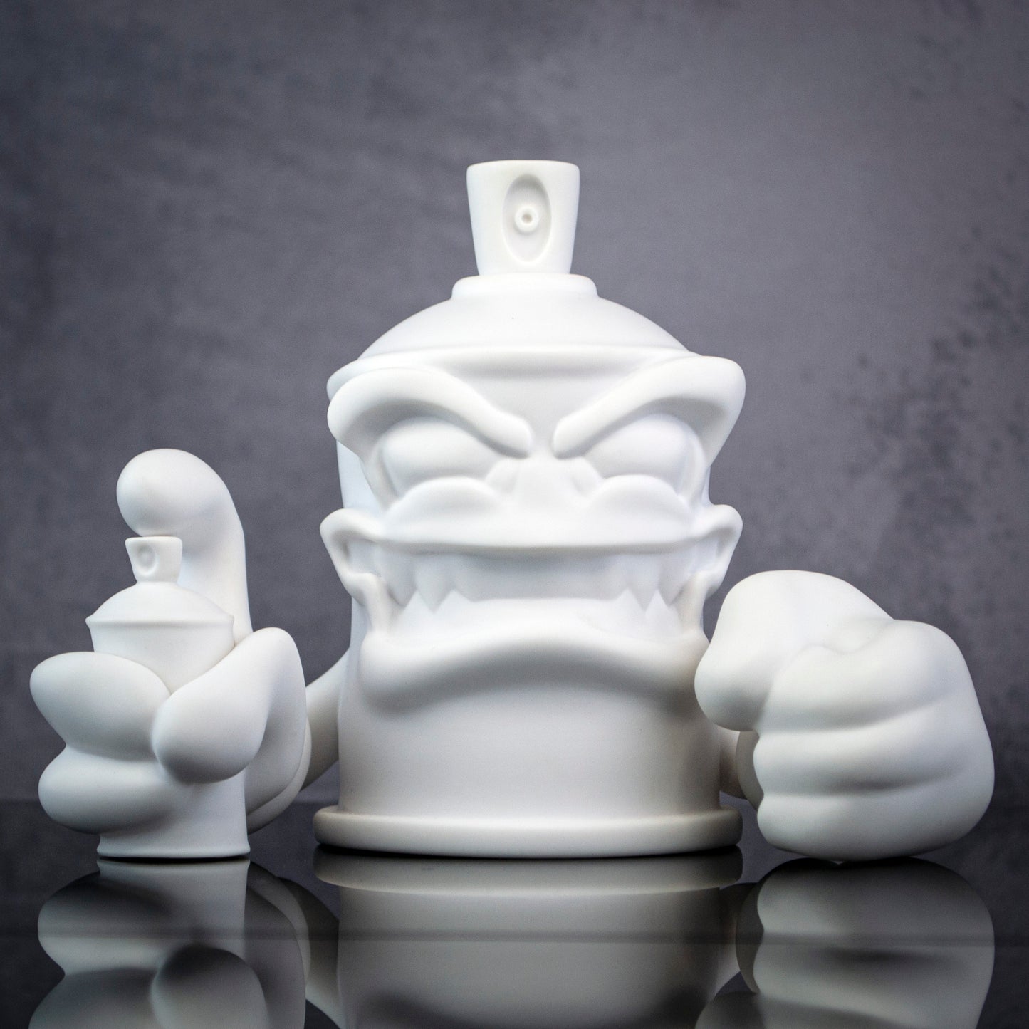 "KRUSH THE KAN" 5" D.I.Y WHITE VINYL FIGURE