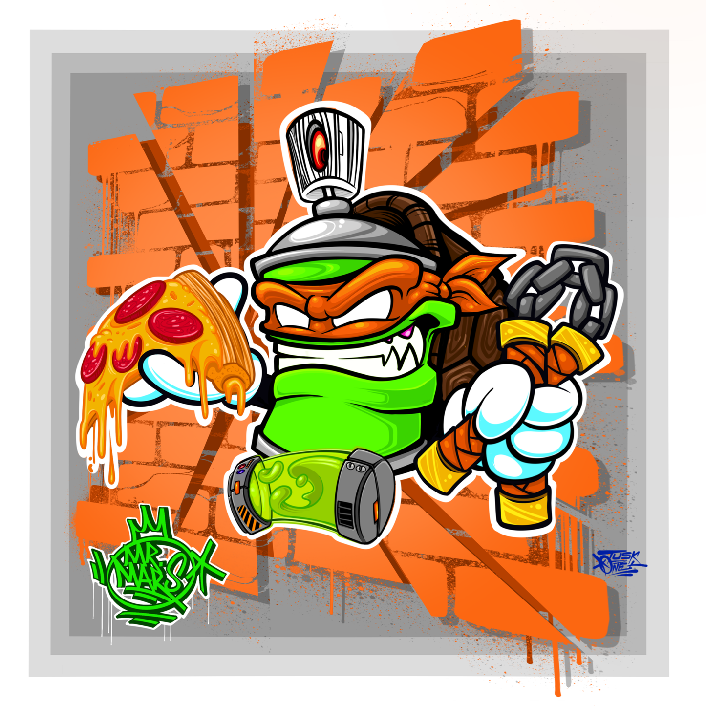 "MIKEY" 9" x 9" PRINT