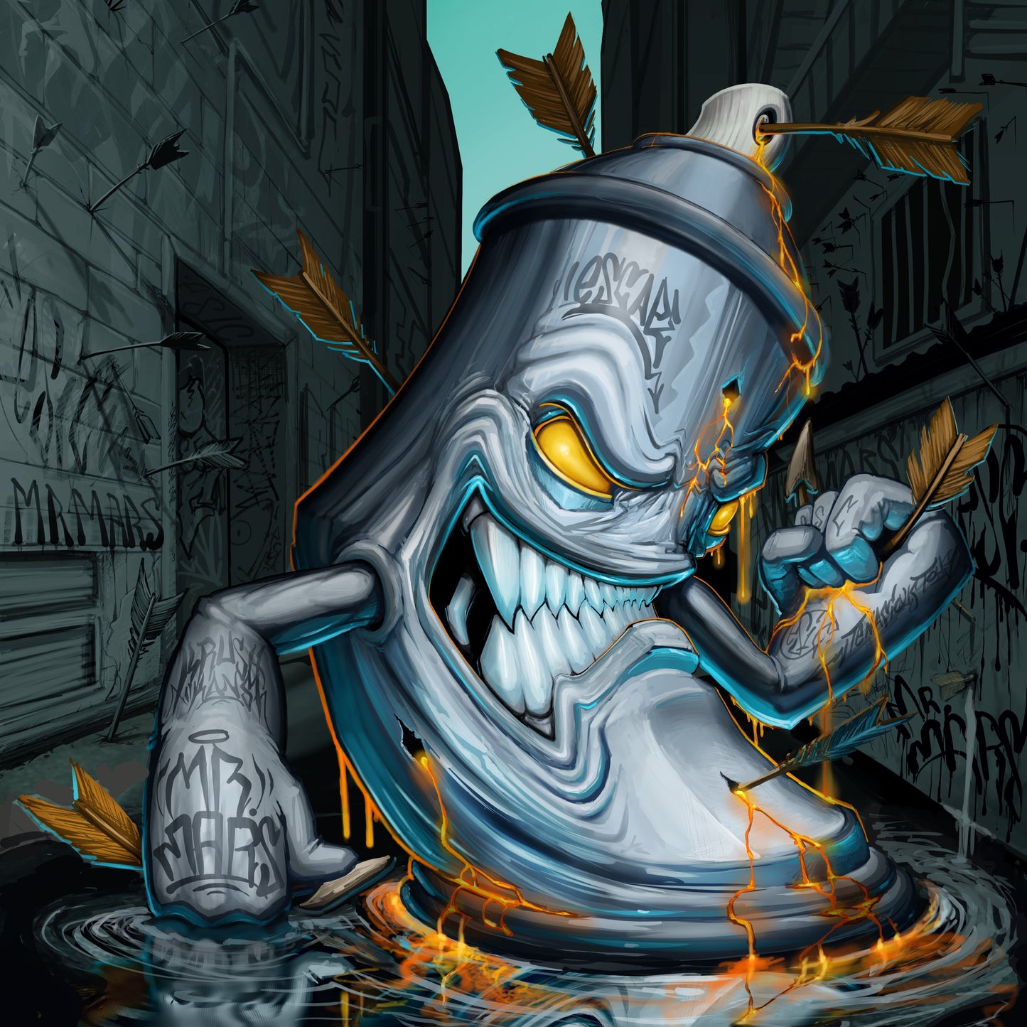 "STREET KRUSH" 11" x 17" PRINT x @ESIC