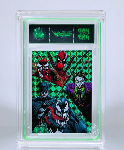 "FRACTURED JOKER” - 9" MEGA BOMBER COLLAB W/GEM ERA COLLECTIBLE CARD