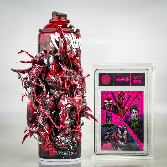 "FRACTURED CARNAGE” - 9" MEGA BOMBER COLLAB W/GEM ERA COLLECTIBLE CARD