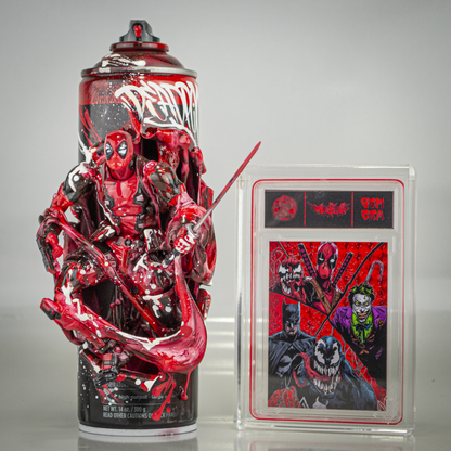"FRACTURED DEADPOOL” - 9" MEGA BOMBER COLLAB W/GEM ERA COLLECTIBLE CARD