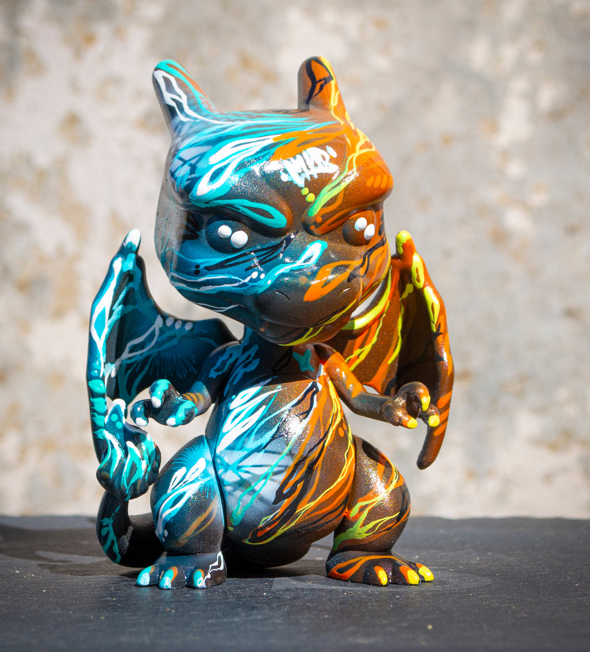 "FIRE AND ICE" 5" CUSTOM DESIGNER TOY