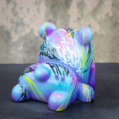 "FRACKED BLUE" 8" CUSTOM DESIGNER TOY
