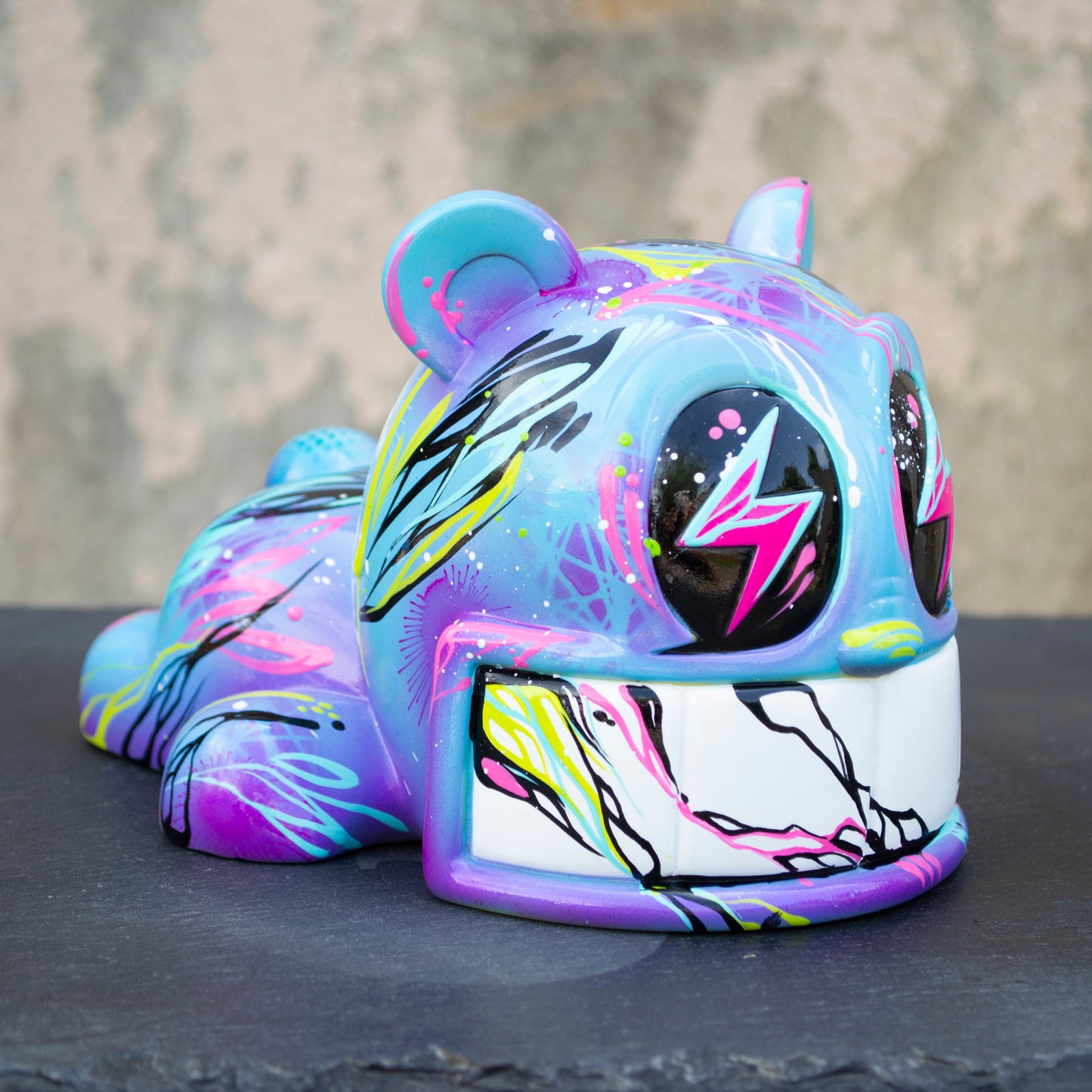 "FRACKED BLUE" 8" CUSTOM DESIGNER TOY