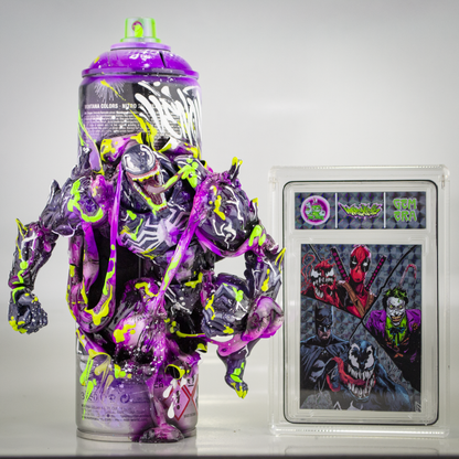 "FRACTURED VENOM” - 9" MEGA BOMBER COLLAB W/GEM ERA COLLECTIBLE CARD